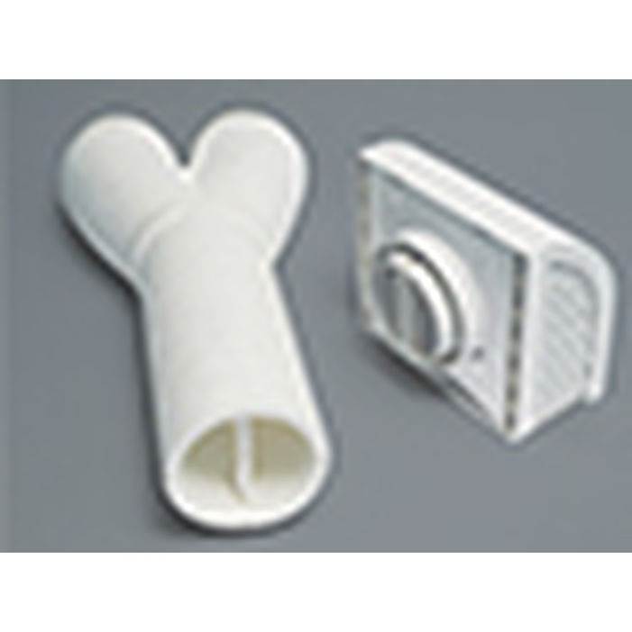 The Water ClosetPanasonic CanadaExterior Wall Cap with Y-Shaped adaptor- for use with WisperComfort and Intelli-Balance