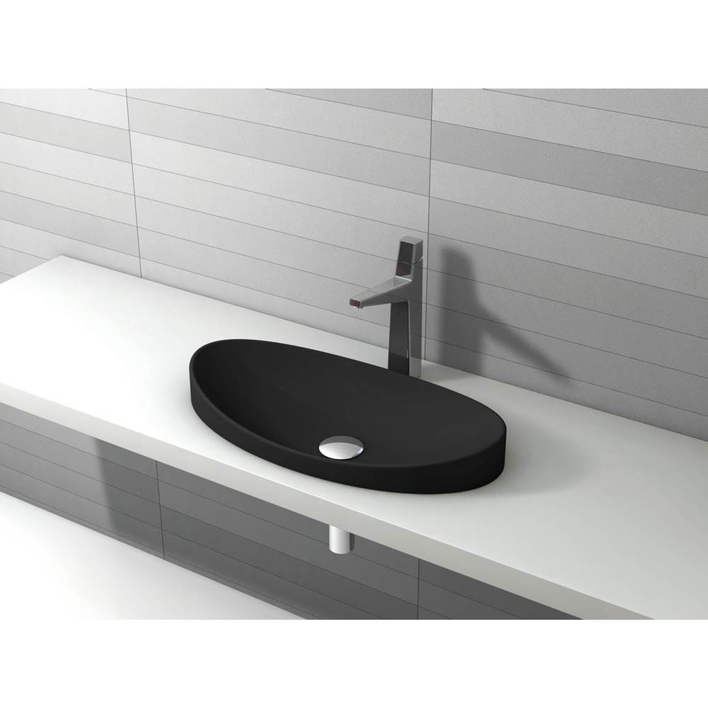Palazzani Ceramica Vessel Bathroom Sinks item C53311-SPOOL 65 NERO GLOSSY