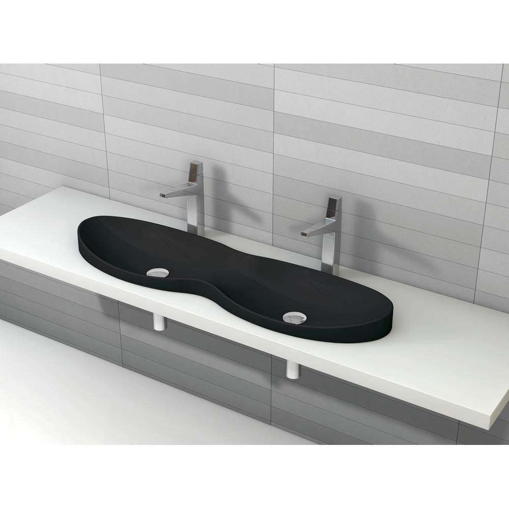 Palazzani Ceramica Vessel Bathroom Sinks item C53327-SPOOL 120 NERO