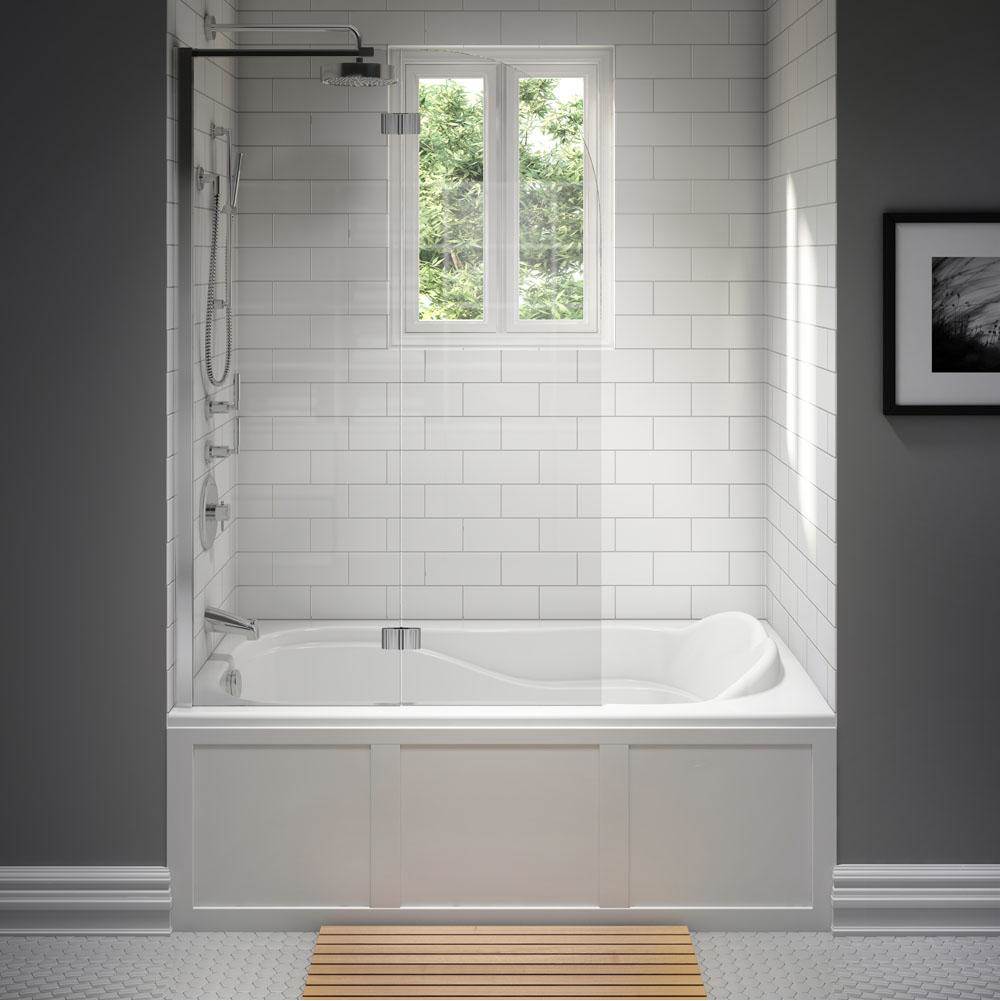 The Water ClosetProduits NeptuneDAPHNE bathtub 32x60 with Tiling Flange, Right drain, Whirlpool/Mass-Air/Activ-Air, Biscuit
