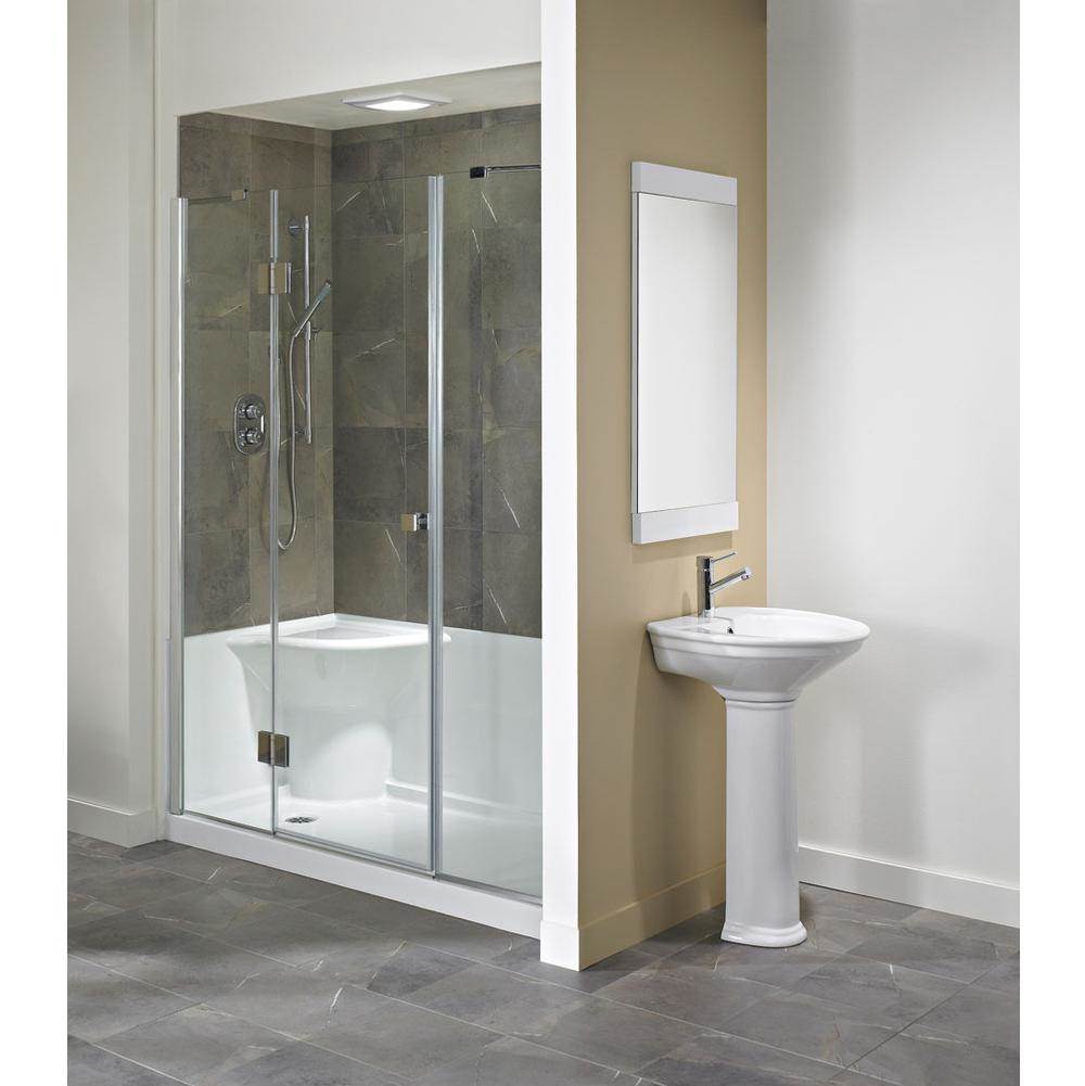 The Water ClosetProduits NeptuneKOYA shower base 32x60 with Left Seat and Right drain, Black