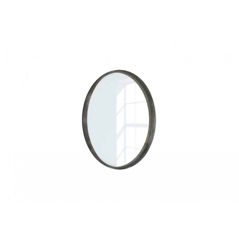 The Water ClosetRandalco24'' KENDE  Round Metal Mirror - in CLASSIC OLD SILVER - Diameter 24''