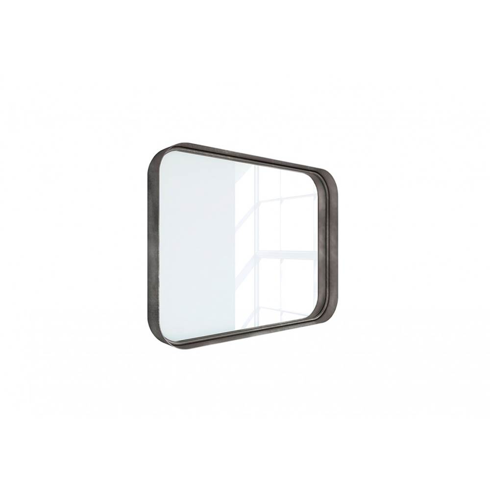 The Water ClosetRandalco32'' X 24'' KENDE Squared Metal Mirror - in CLASSIC OLD SILVER - Diameter 24''