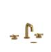 Riobel - RUSQ08+KNBG - Widespread Bathroom Sink Faucets