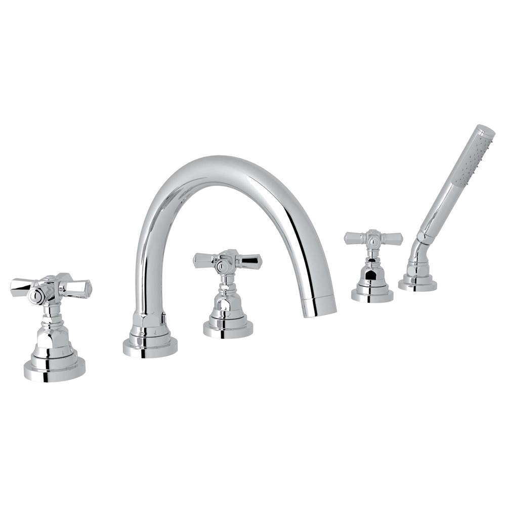 The Water ClosetRohl CanadaSan Giovanni™ 5-Hole Deck Mount Tub Filler