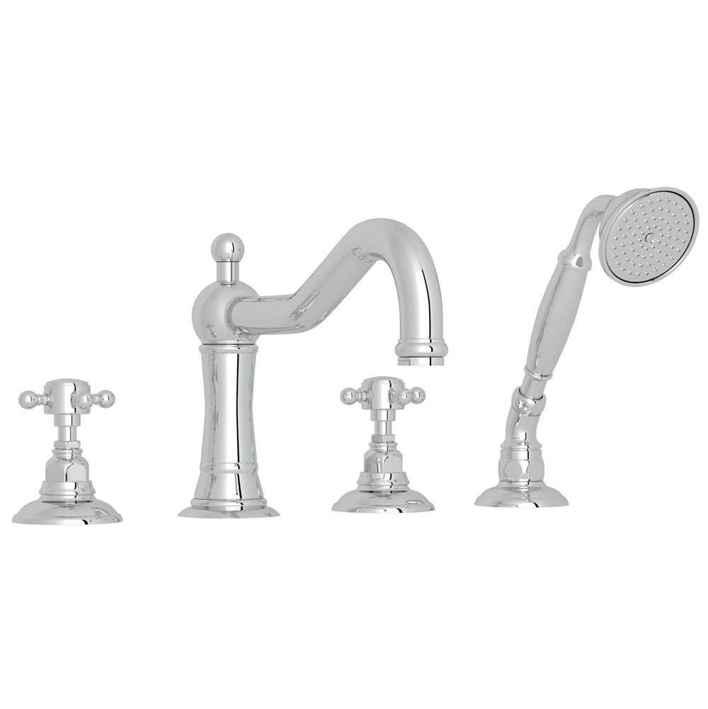 The Water ClosetRohl CanadaAcqui® 4-Hole Deck Mount Tub Filler