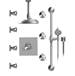Rubinet Canada - T47HXCTBTB - Complete Shower Systems