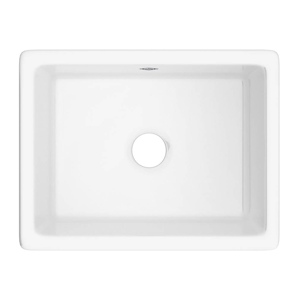 The Water ClosetShaws23'' Shaker™ Single Bowl Undermount Or Drop-in Fireclay Kitchen Sink