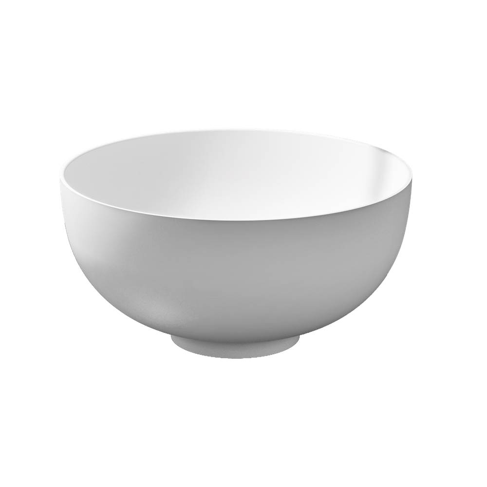The Water ClosetSlik PortfolioBowl Shape Vessel Matte White 15 15/16'' X 15 15/16'' X 7 7/8''