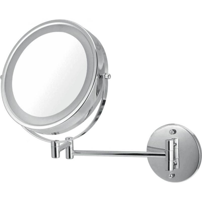 The Water ClosetVolkano8.5'' Double Sided Lighted Wall-Mounted Mirror - Chrome