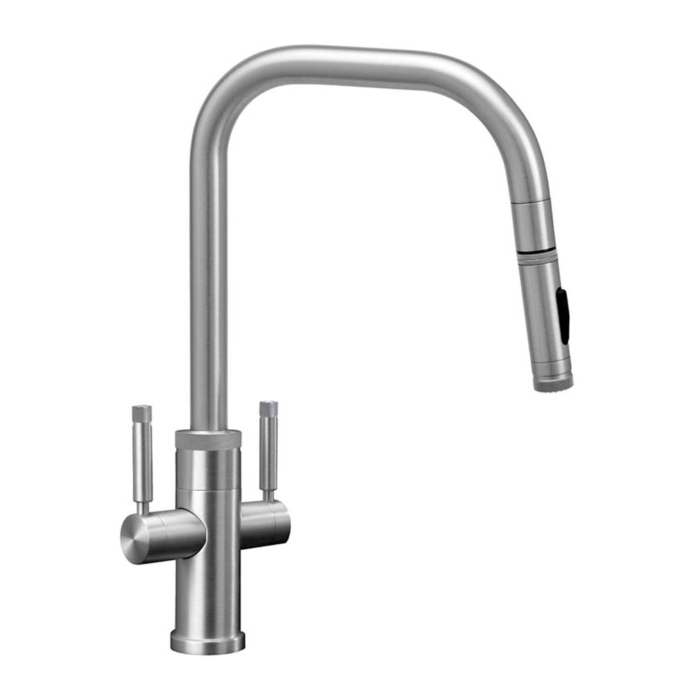 The Water ClosetWaterstoneFulton Industrial 2 Handle Plp Pulldown Faucet - Angled Spout - Toggle Spray
