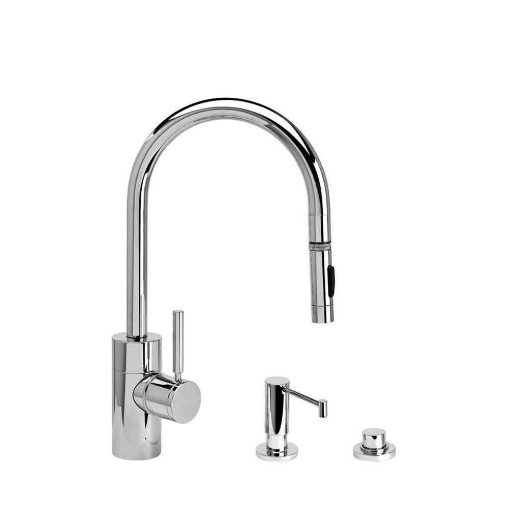 The Water ClosetWaterstoneWaterstone Contemporary PLP Pulldown Faucet - Toggle Sprayer - 3pc. Suite