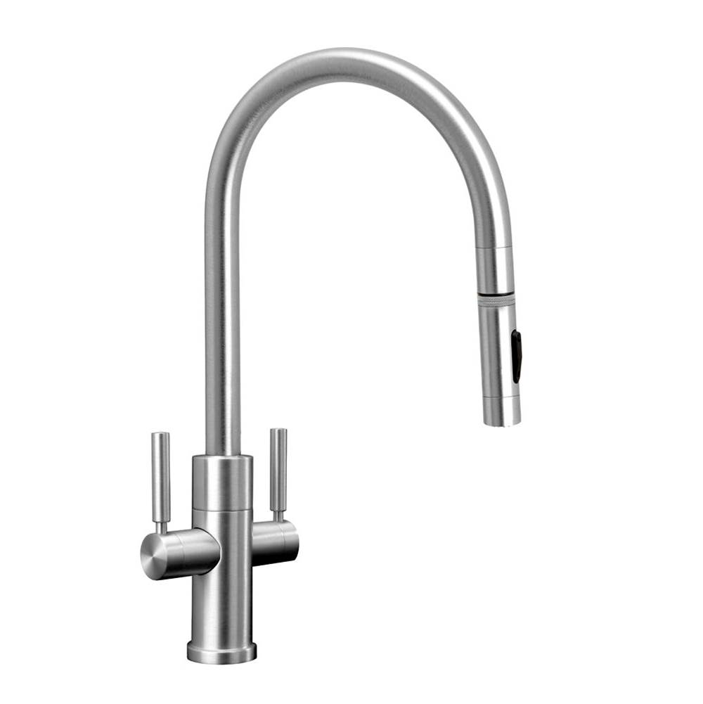 The Water ClosetWaterstoneModern 2 Handle Plp Pulldown Faucet - Angled Spout - Toggle Sprayer