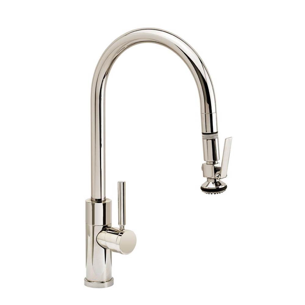 The Water ClosetWaterstoneWaterstone Modern PLP Pulldown Faucet - Lever Sprayer - Angled Spout