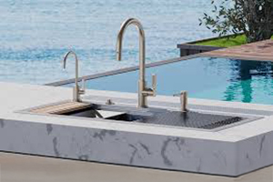 OEN 3929BC Tub Diverter Spout, Brushed Chroe, 0.5 - Ahogany High - View #2